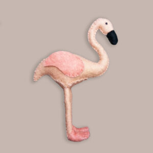 Felt and Soul - flamingó gyapjú filc figura